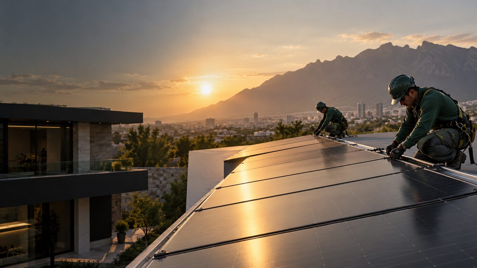 Casa con sistema solar ARC Energy
